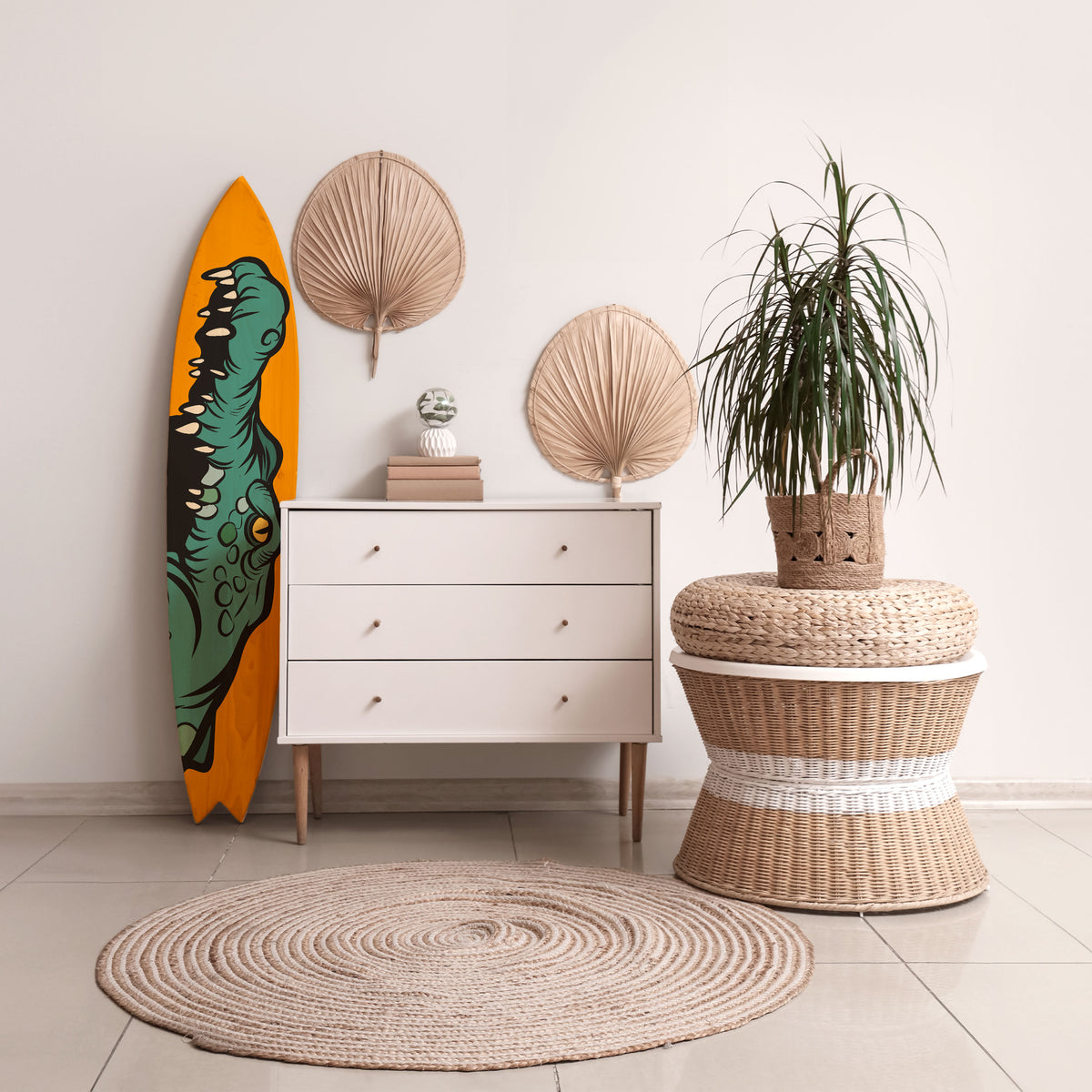 THREATENING GREETING Surfboard Decorative Panel