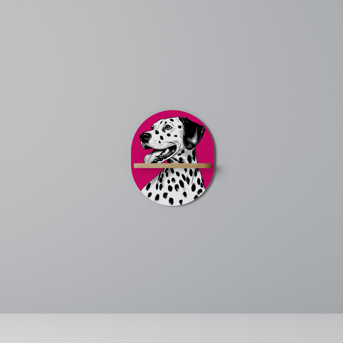 DALMATIAN SMILE Art Shelf