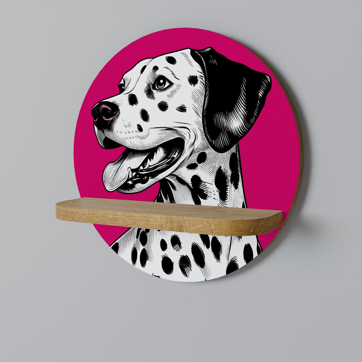 DALMATIAN SMILE Art Shelf