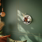 COLORFUL WHITE RABBIT Art Shelf