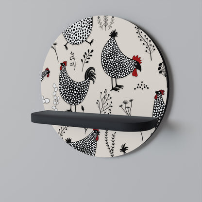 HAPPY HENS Art Shelf