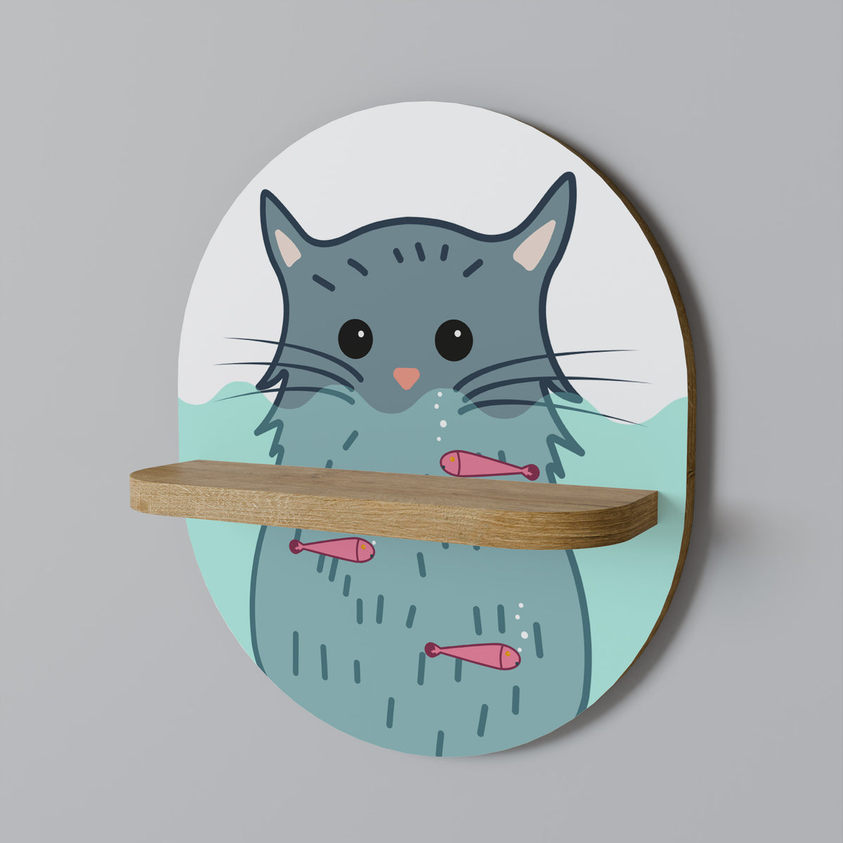 CAT SPLASH Art Shelf