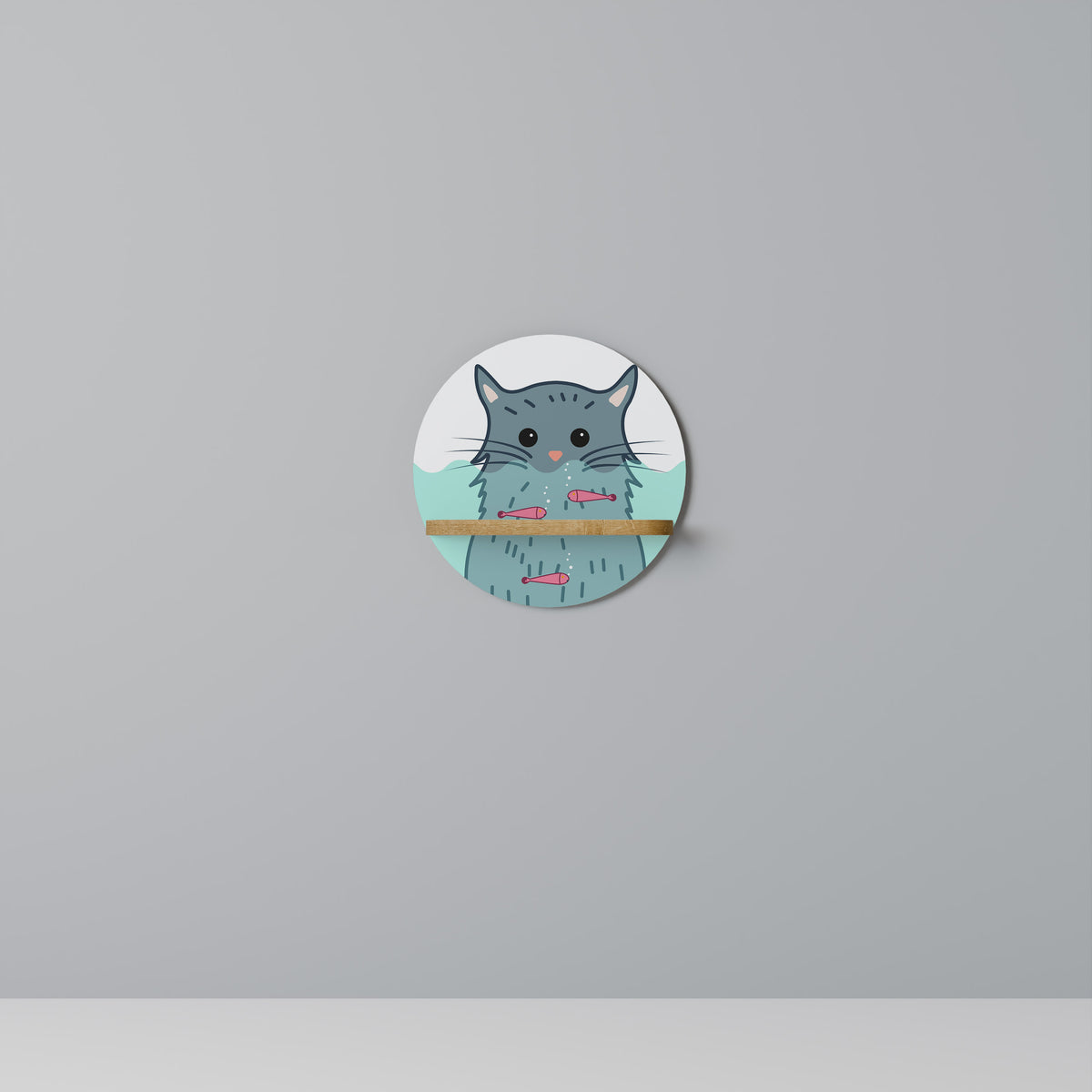 CAT SPLASH Art Shelf