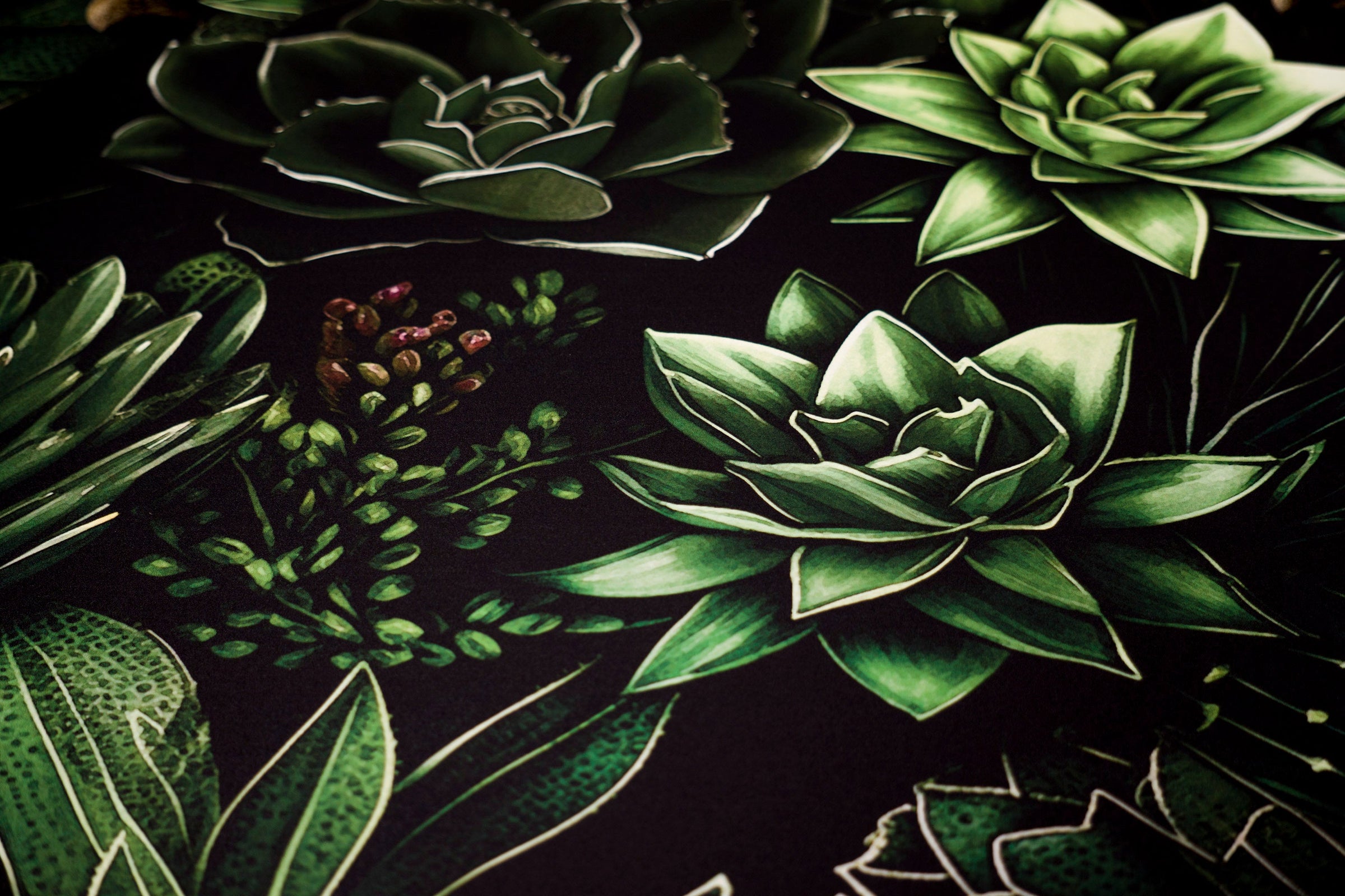 Foto reale del prodotto ingrandita: SUCCULENT JUNGLE 1-Door Sideboard
