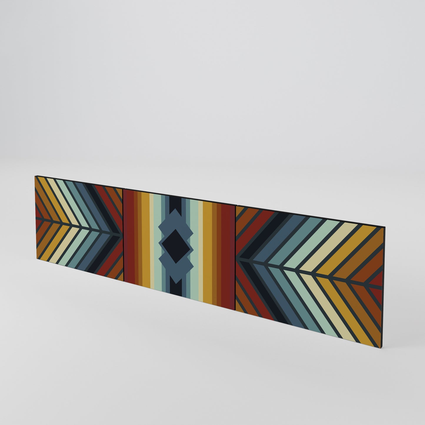 INDIGENOUS ZIGZAG 3-Piece TV Cabinet Door Set