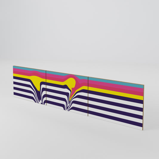 COLORFUL DIVERSION 3-Piece TV Cabinet Door Set