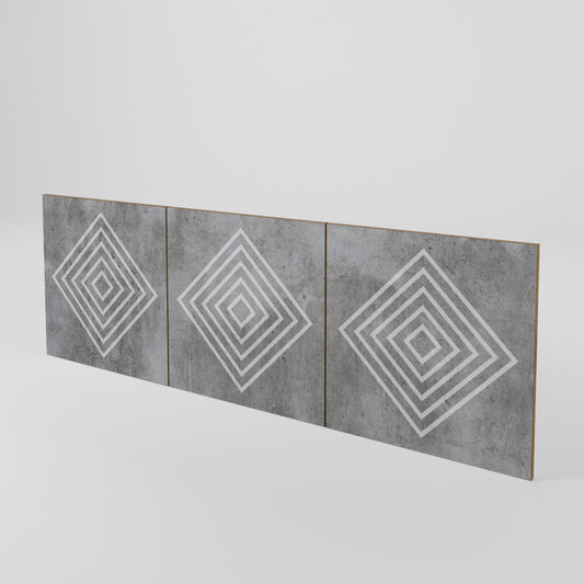 POLYGONAL ARTISTRY 3-Piece Sideboard Door Set