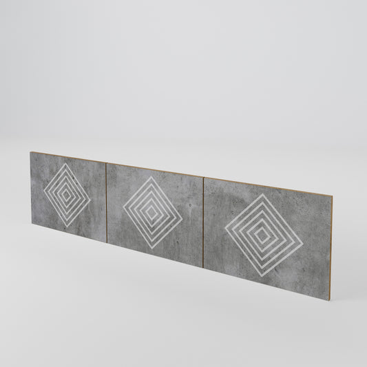 POLYGONAL ARTISTRY 3-Piece TV Cabinet Door Set