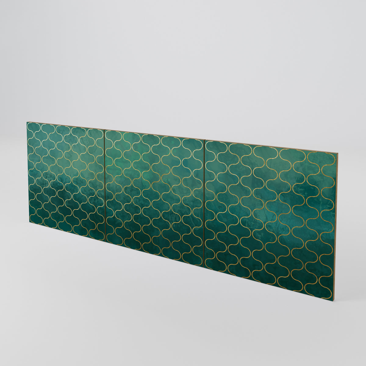 TESSELATED GREENERY 3-Piece Sideboard Door Set