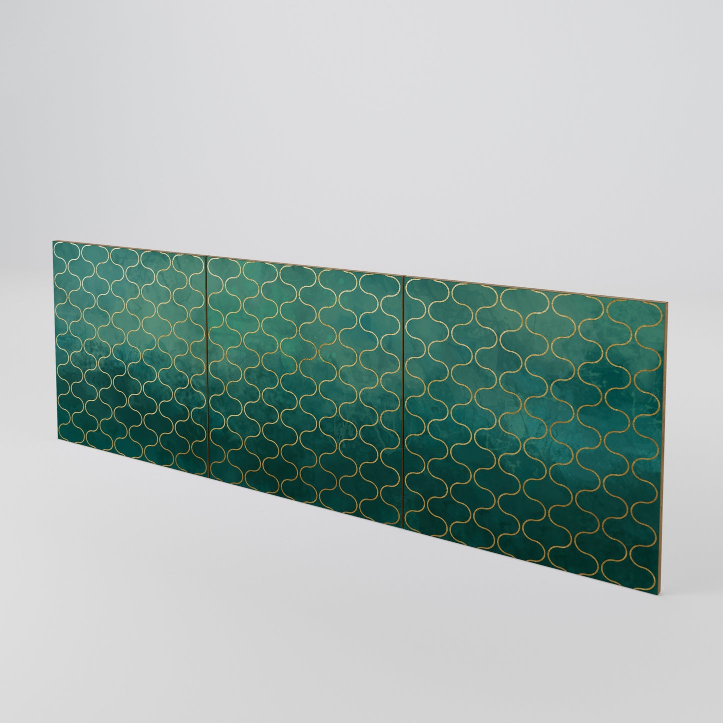 TESSELATED GREENERY 3-Piece Sideboard Door Set