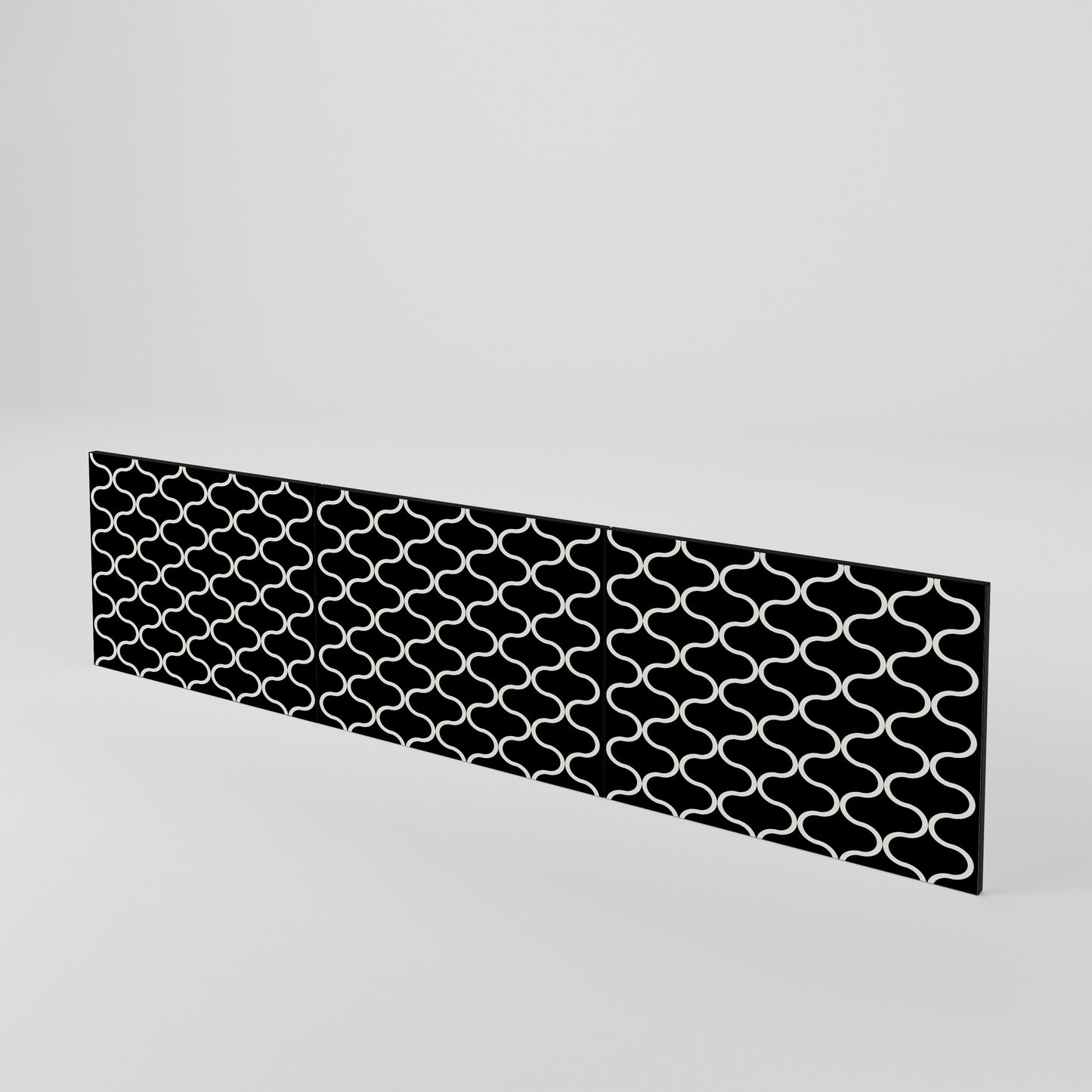 TESSELATED BLACKNESS 3-Piece TV Cabinet Door Set