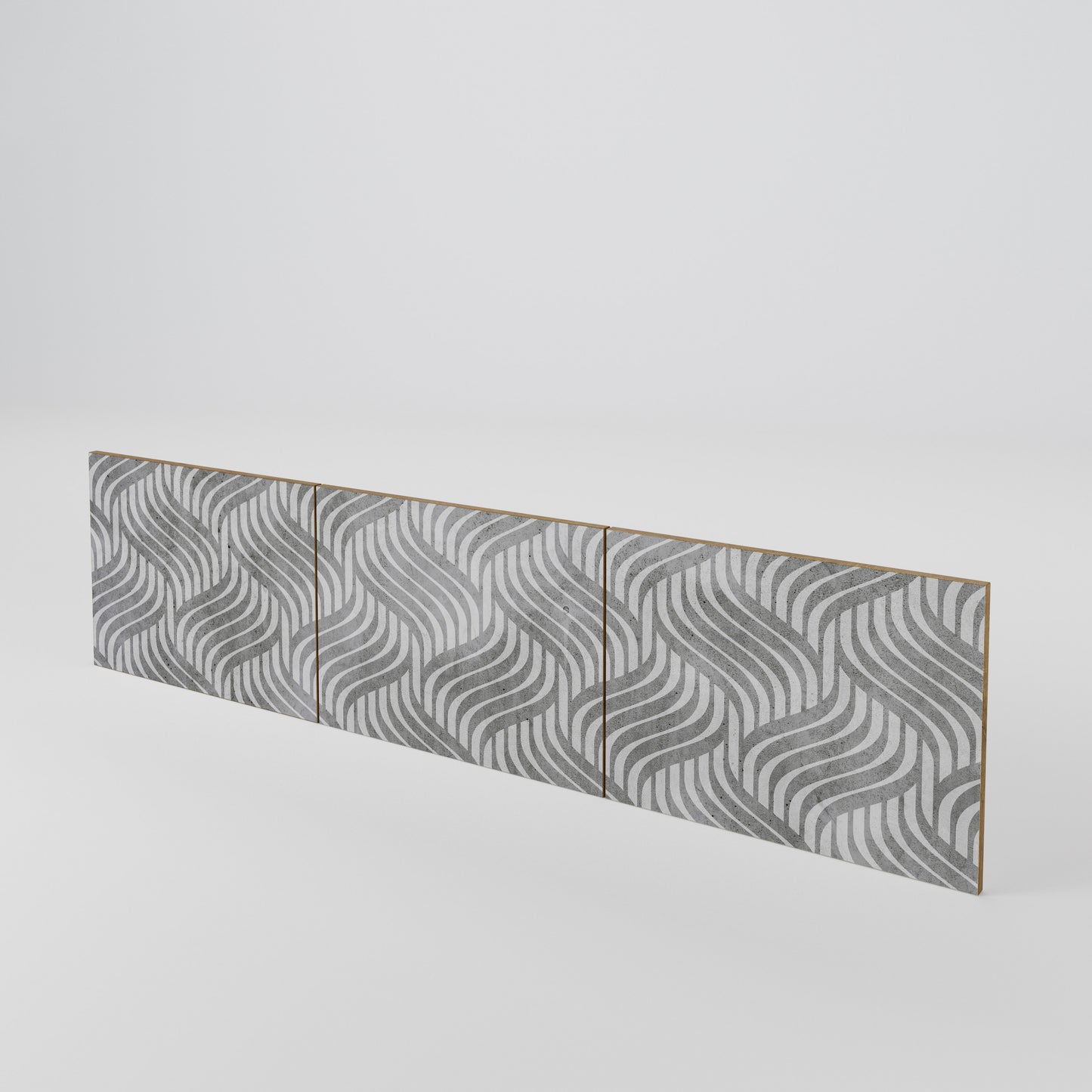 CONCRETE MOVEMENT 3-Piece TV Cabinet Door Set