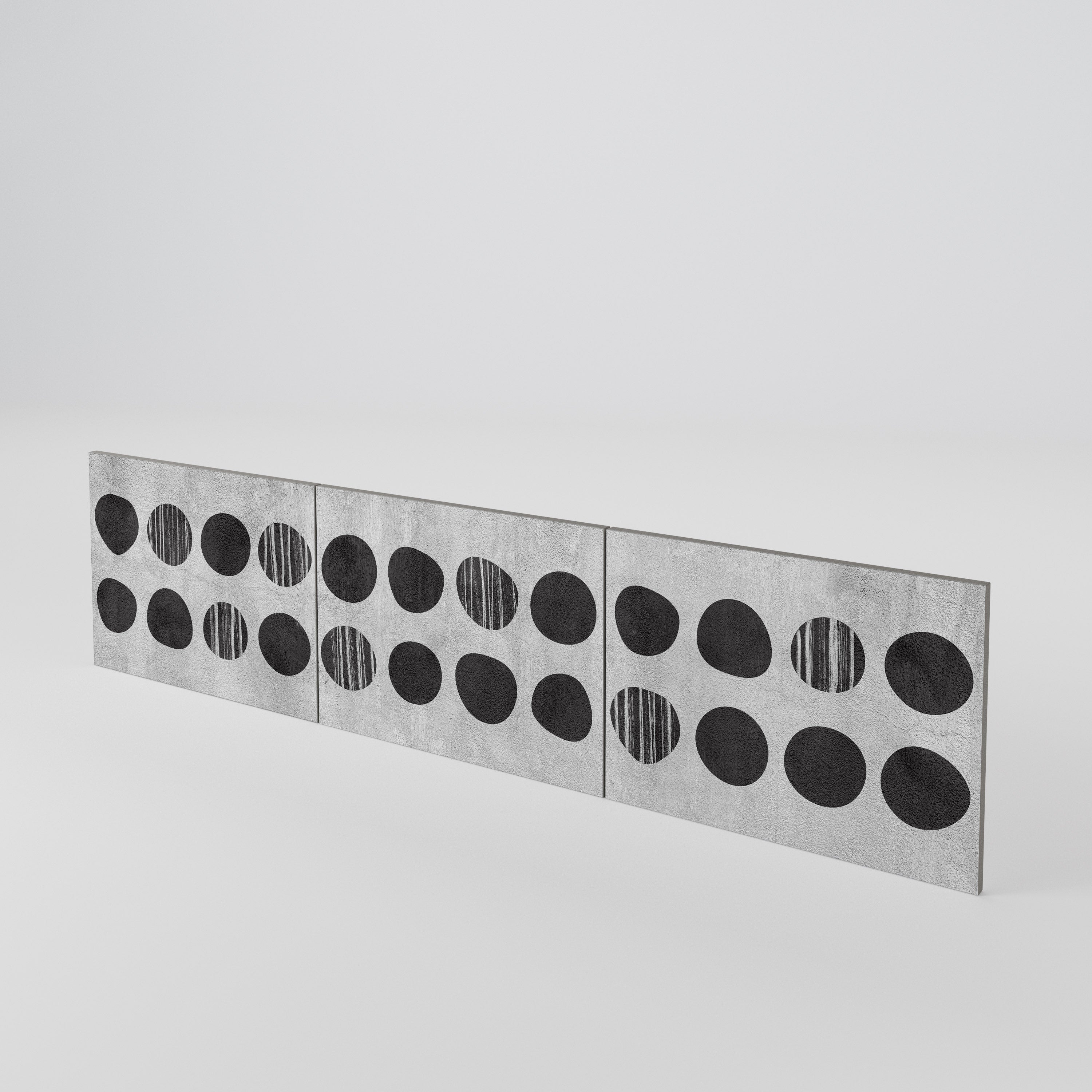 GHOSTLY GRADIENTS 3-Piece TV Cabinet Door Set