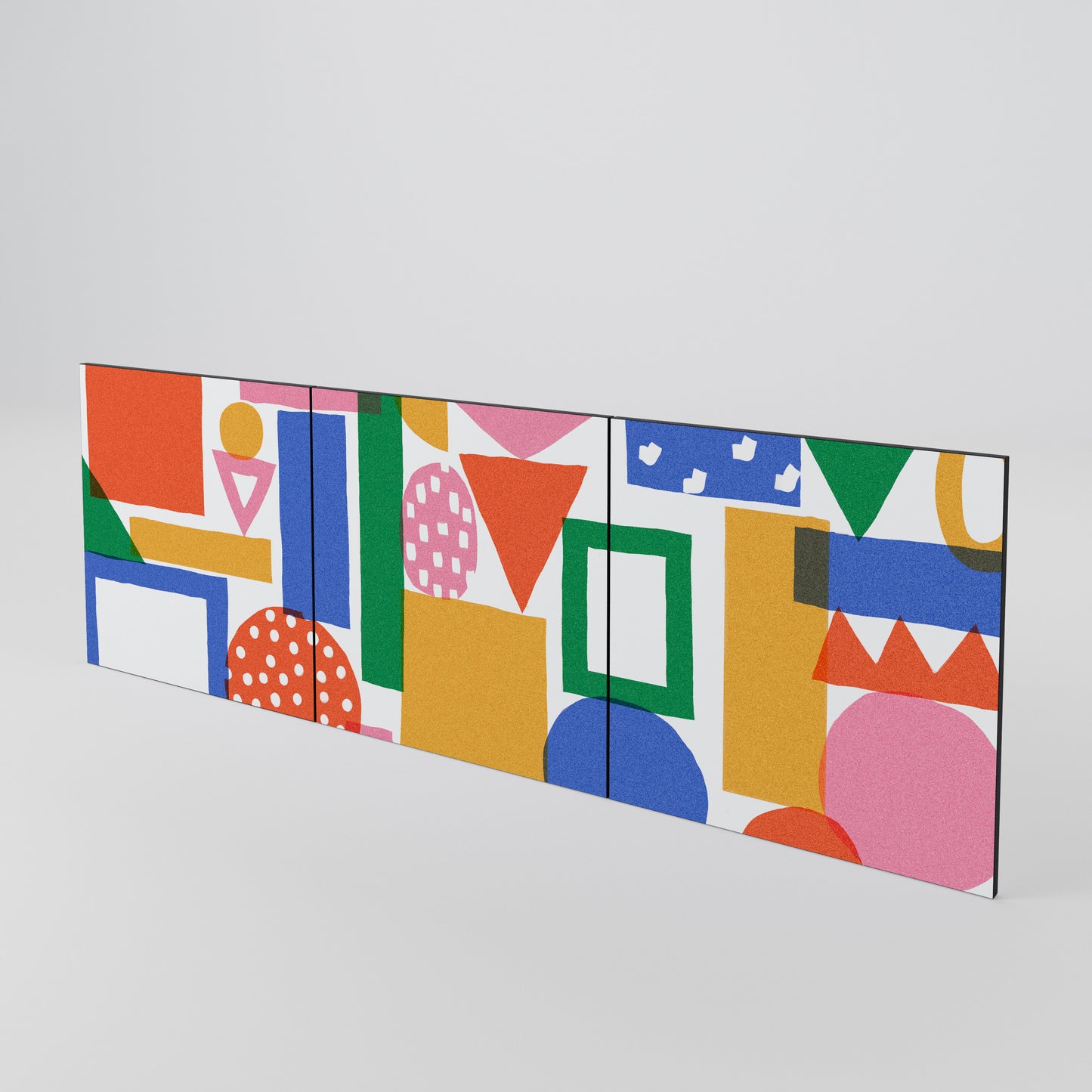 GEOMETRIC GLIMMER 3-Piece Sideboard Door Set