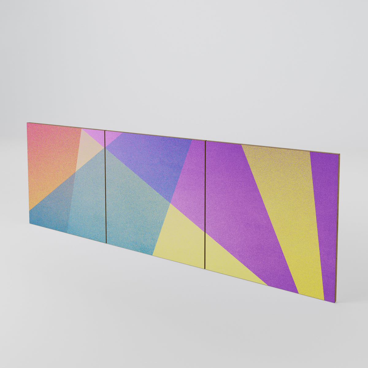 BRIGHT GEOMETRY 3-Piece Sideboard Door Set