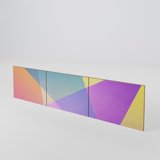 BRIGHT GEOMETRY 3-Piece TV Cabinet Door Set