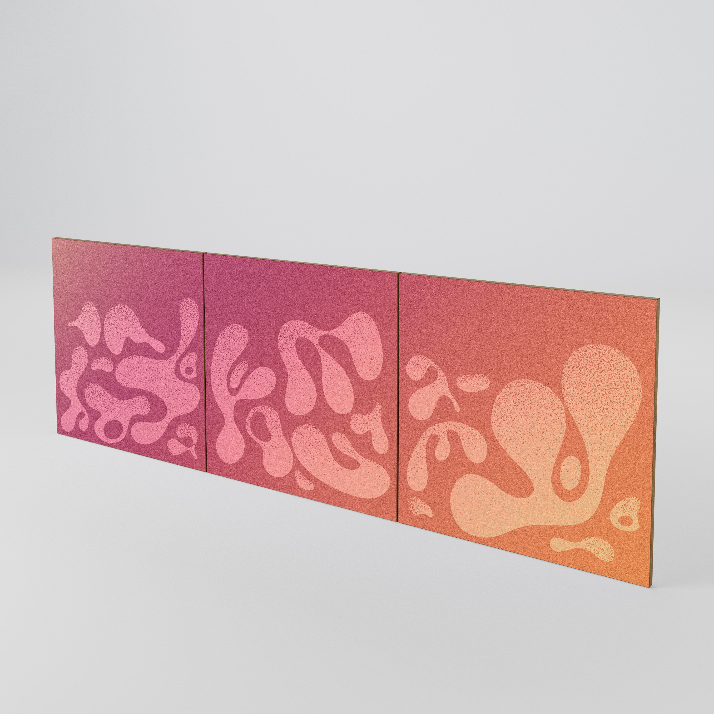 IRREGULAR PINK 3-Piece Sideboard Door Set