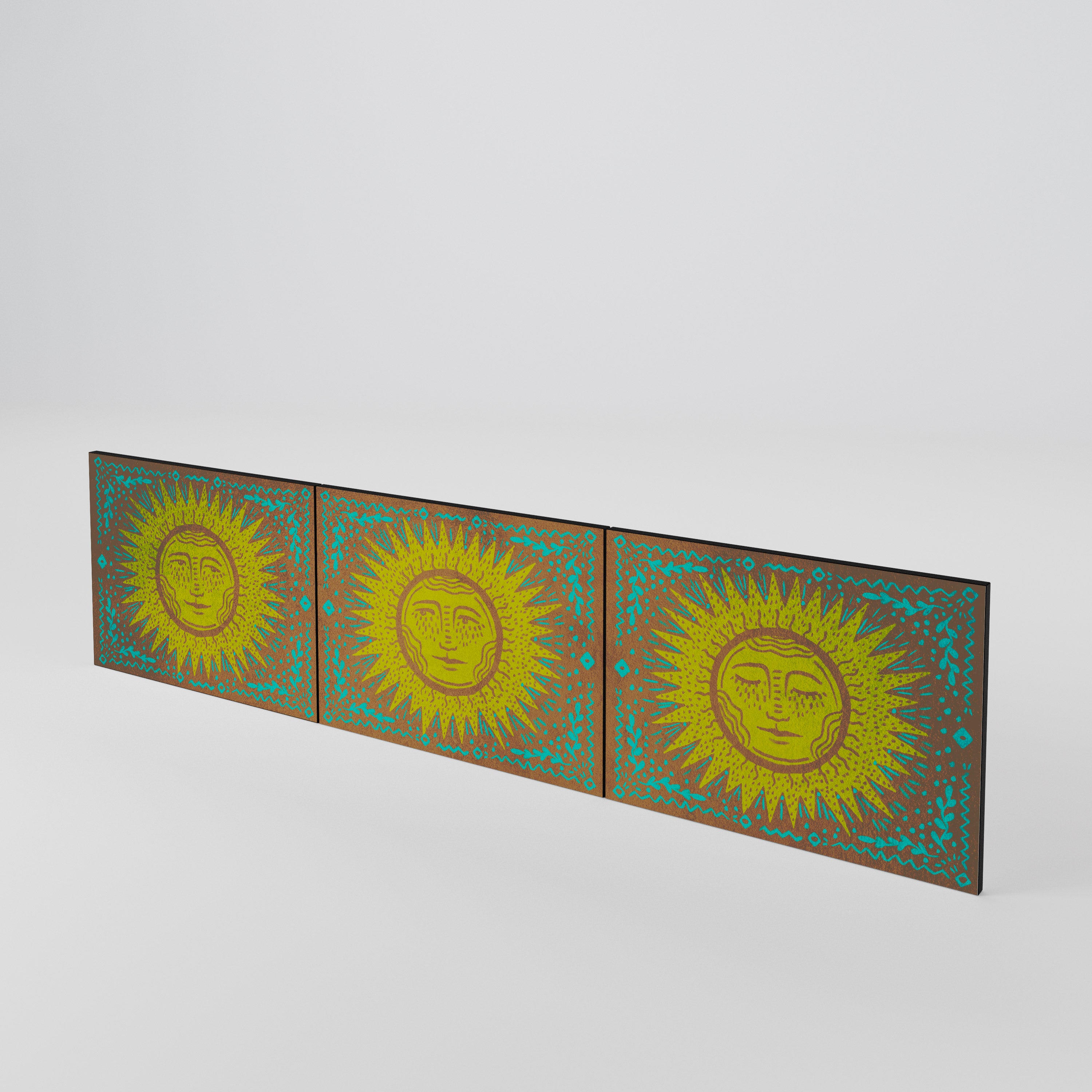 SUNSHINE EULOGY 3-Piece TV Cabinet Door Set