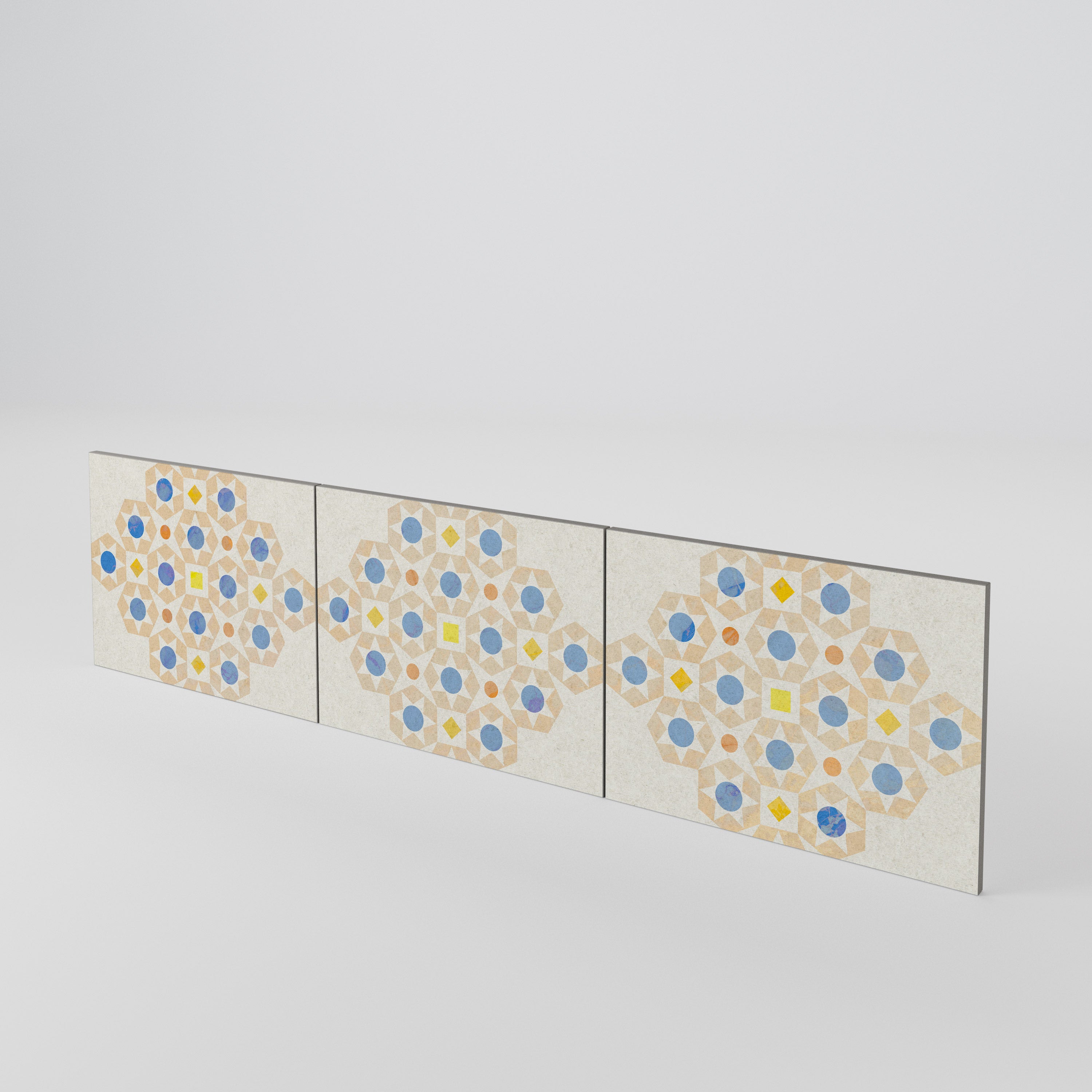 PATTERNED PRISM 3-Piece TV Cabinet Door Set