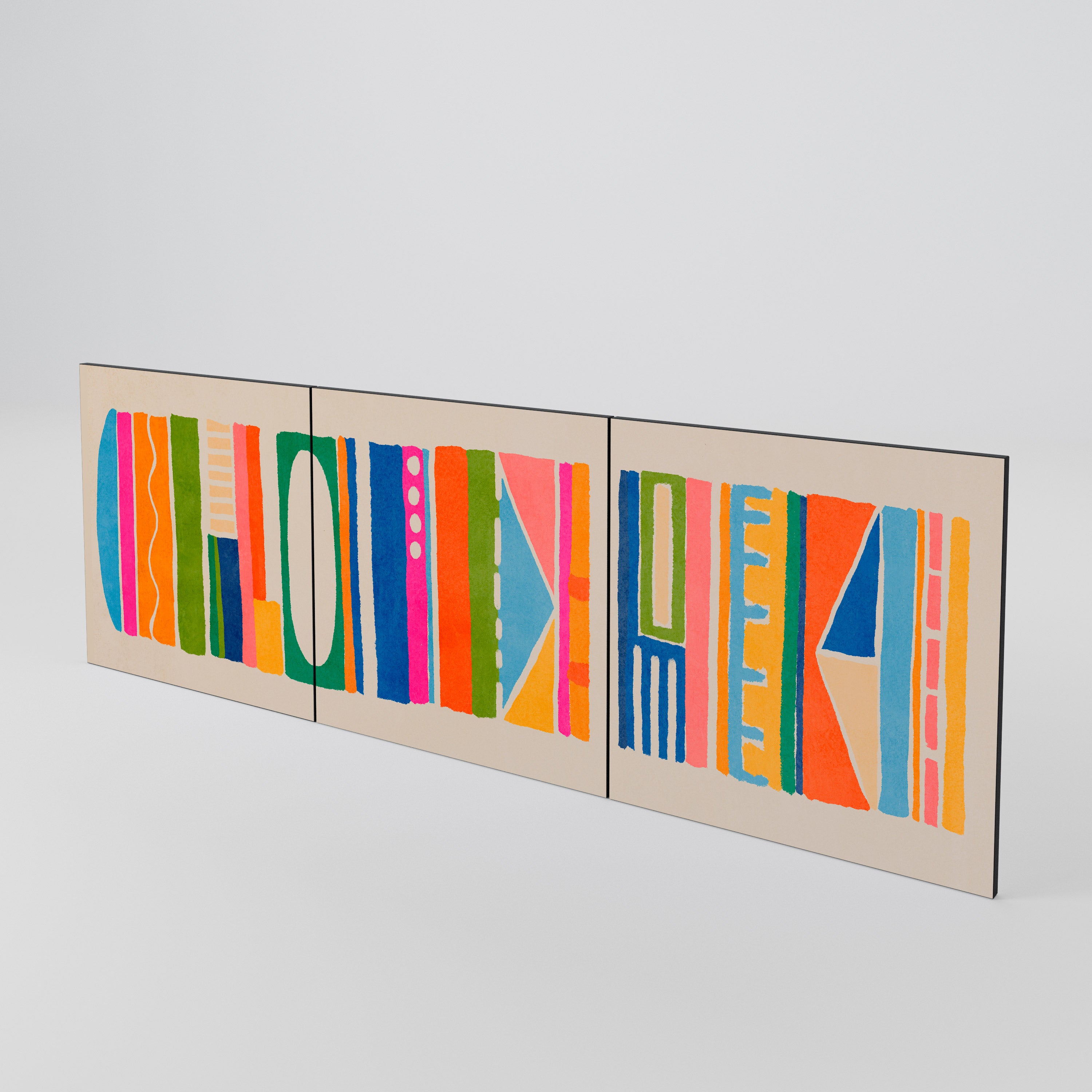 GEOMETRIC SHINE 3-Piece Sideboard Door Set