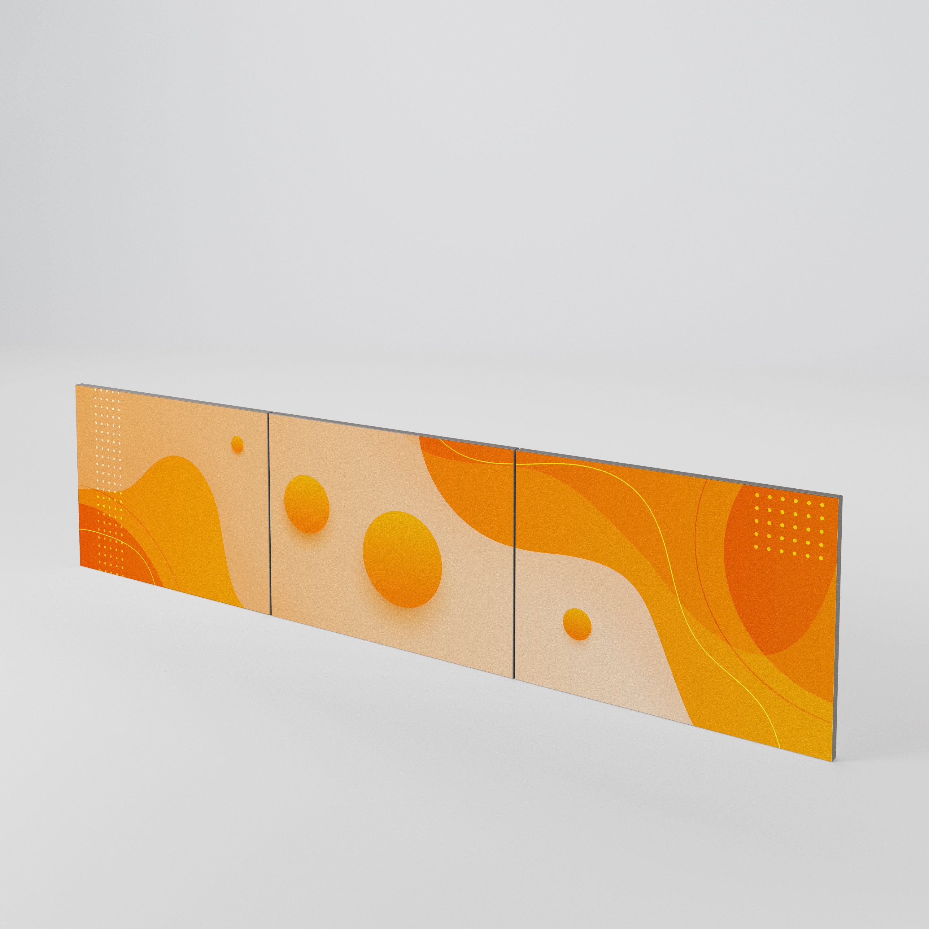 ORANGE ARRANGEMENT 3-Piece TV Cabinet Door Set