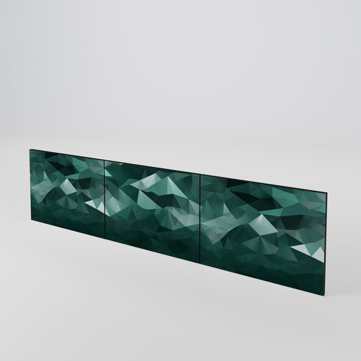 POLYGONAL FLOATING 3-Piece TV Cabinet Door Set