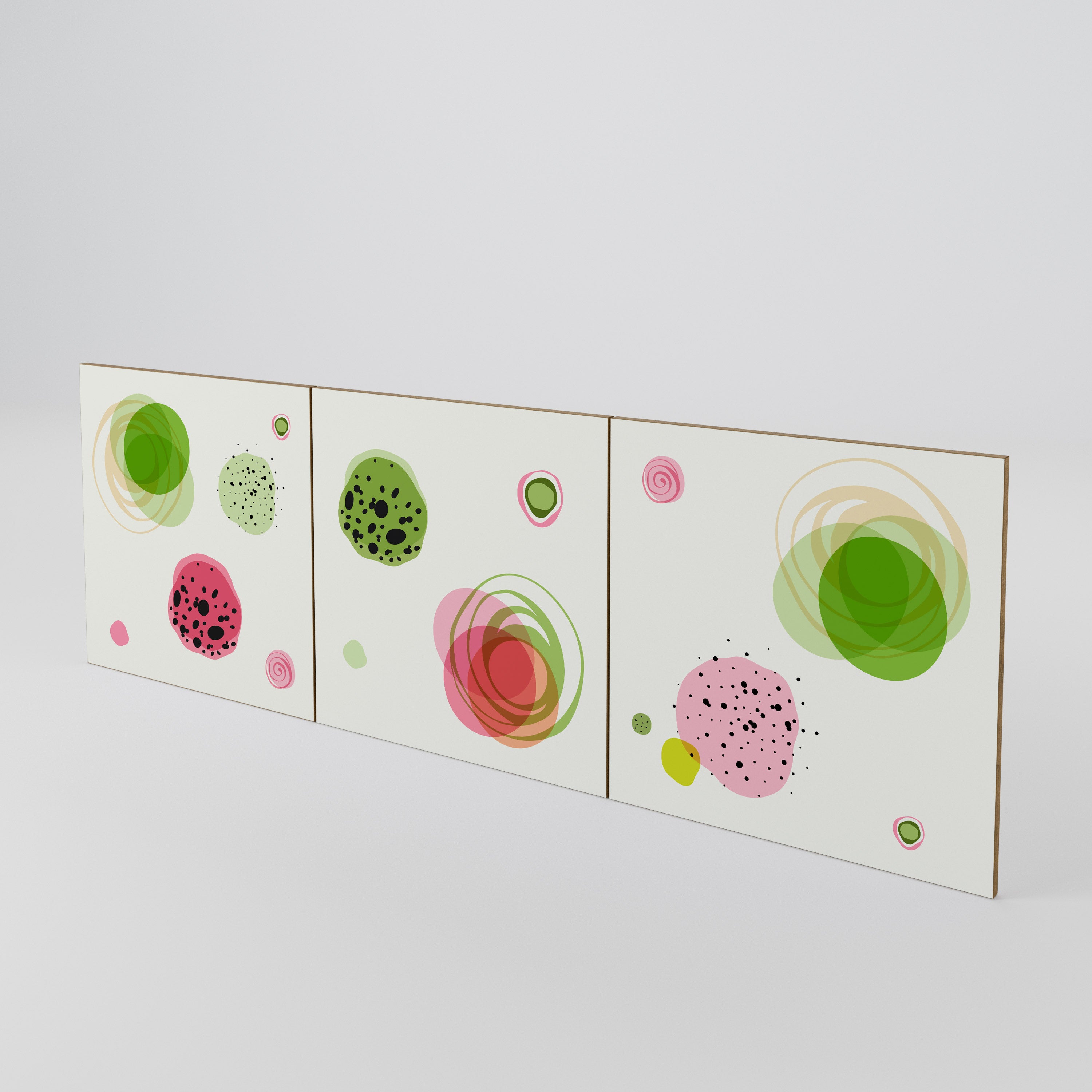 COLORFUL COSMOS 3-Piece Sideboard Door Set