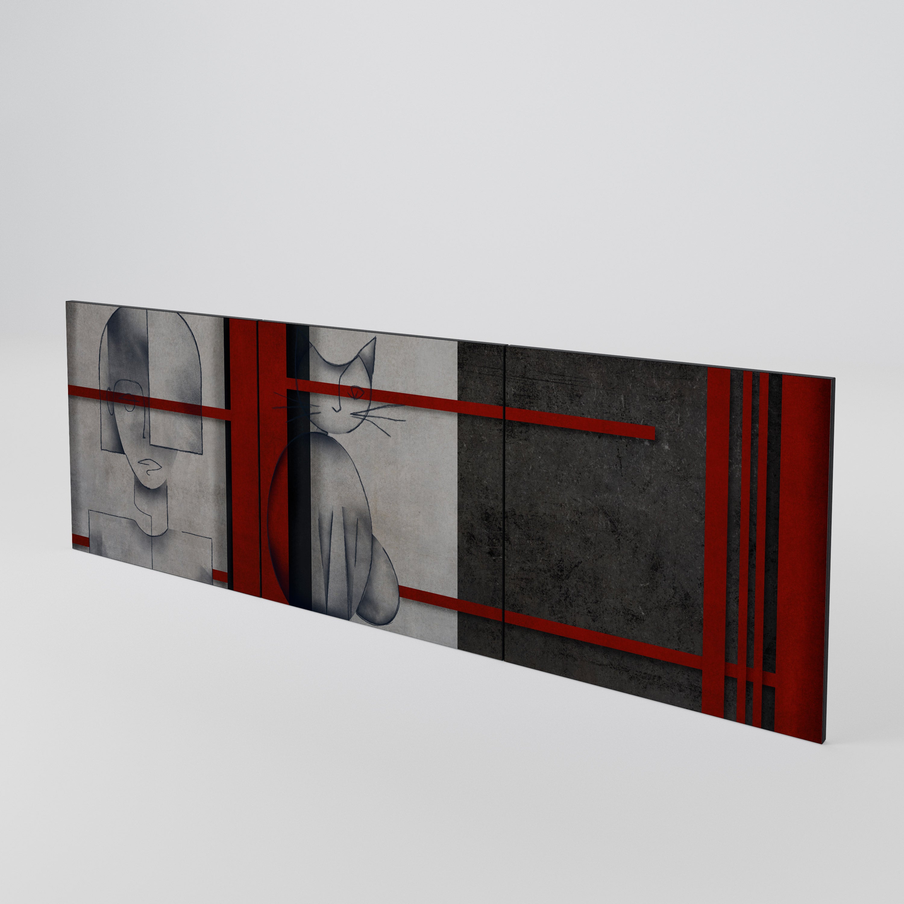 GRAY FIGURES 3-Piece Sideboard Door Set