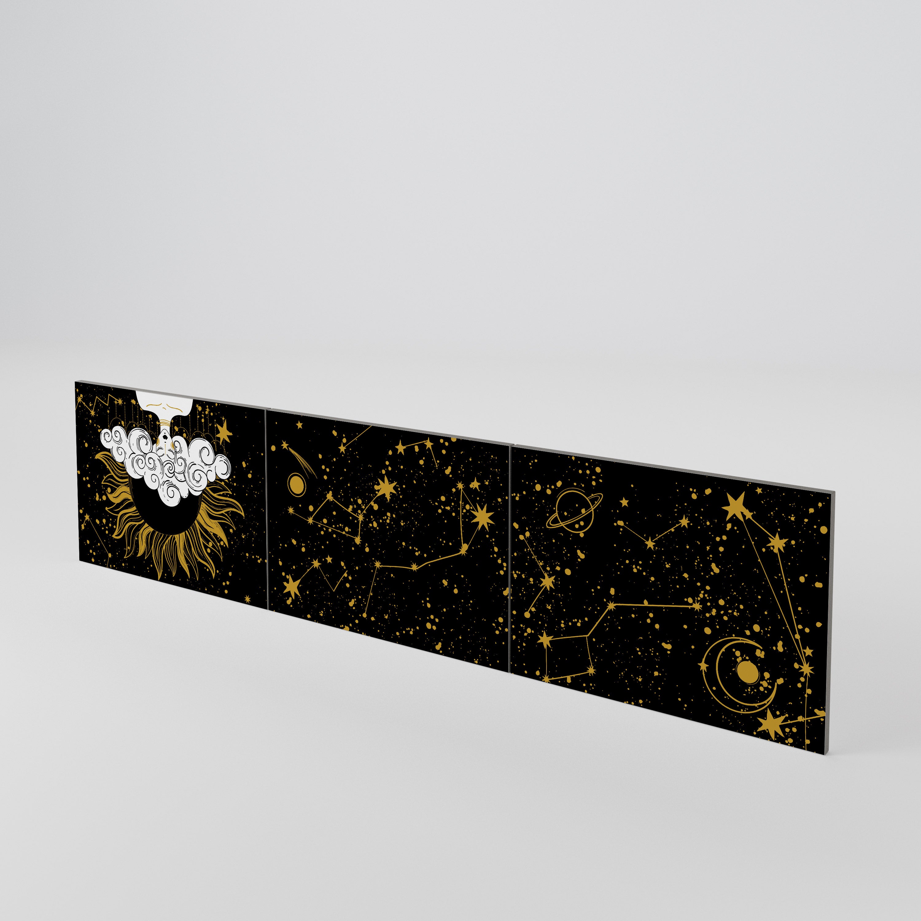 STELLAR CONSTELLATIONS 3-Piece TV Cabinet Door Set