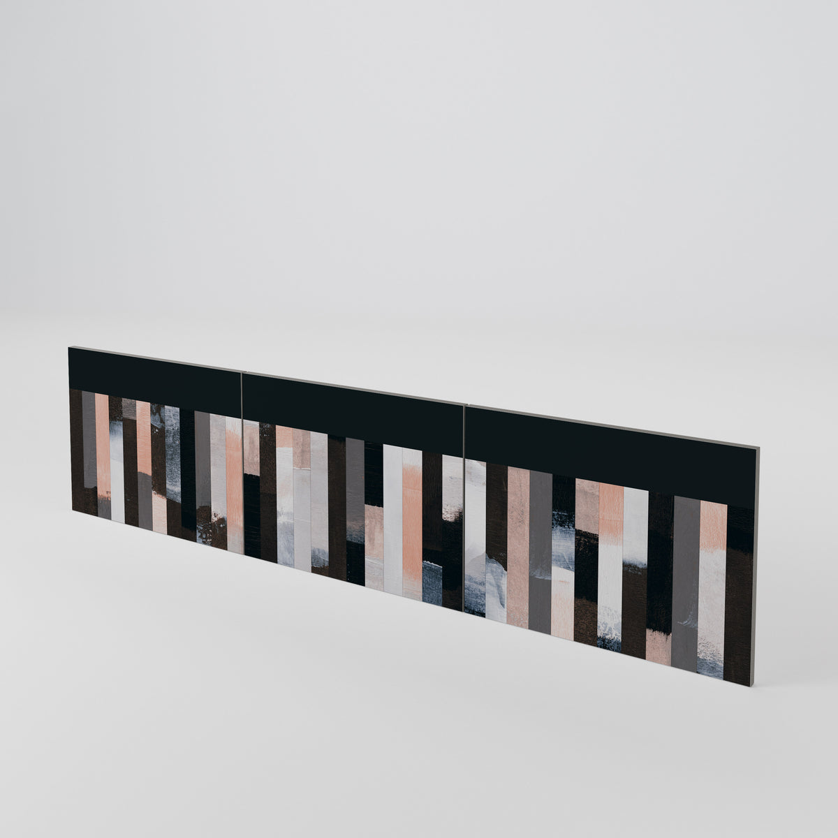 COLLAGE OF RECTANGLES 3-Piece TV Cabinet Door Set