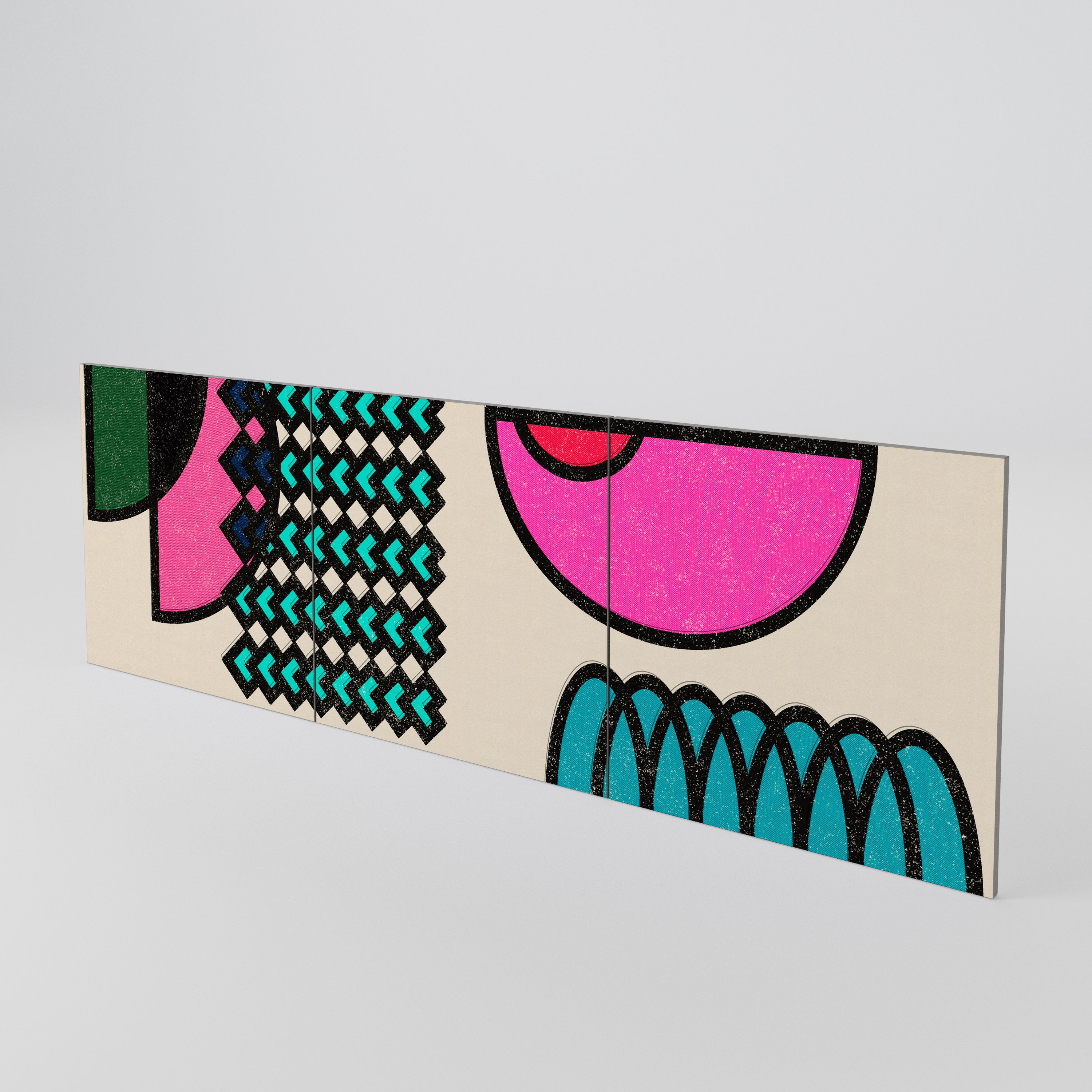 GEOMETRIC RHAPSODY 3-Piece Sideboard Door Set