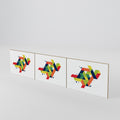 FUTURE SIGN 3-Piece TV Cabinet Door Set