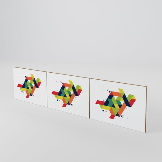 FUTURE SIGN 3-Piece TV Cabinet Door Set