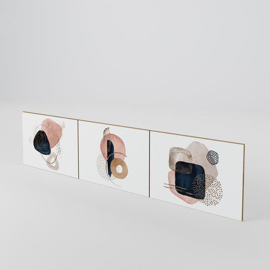 COLORFUL SHAPES 3-Piece TV Cabinet Door Set