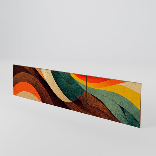 COLORFUL STRANDS 3-Piece TV Cabinet Door Set