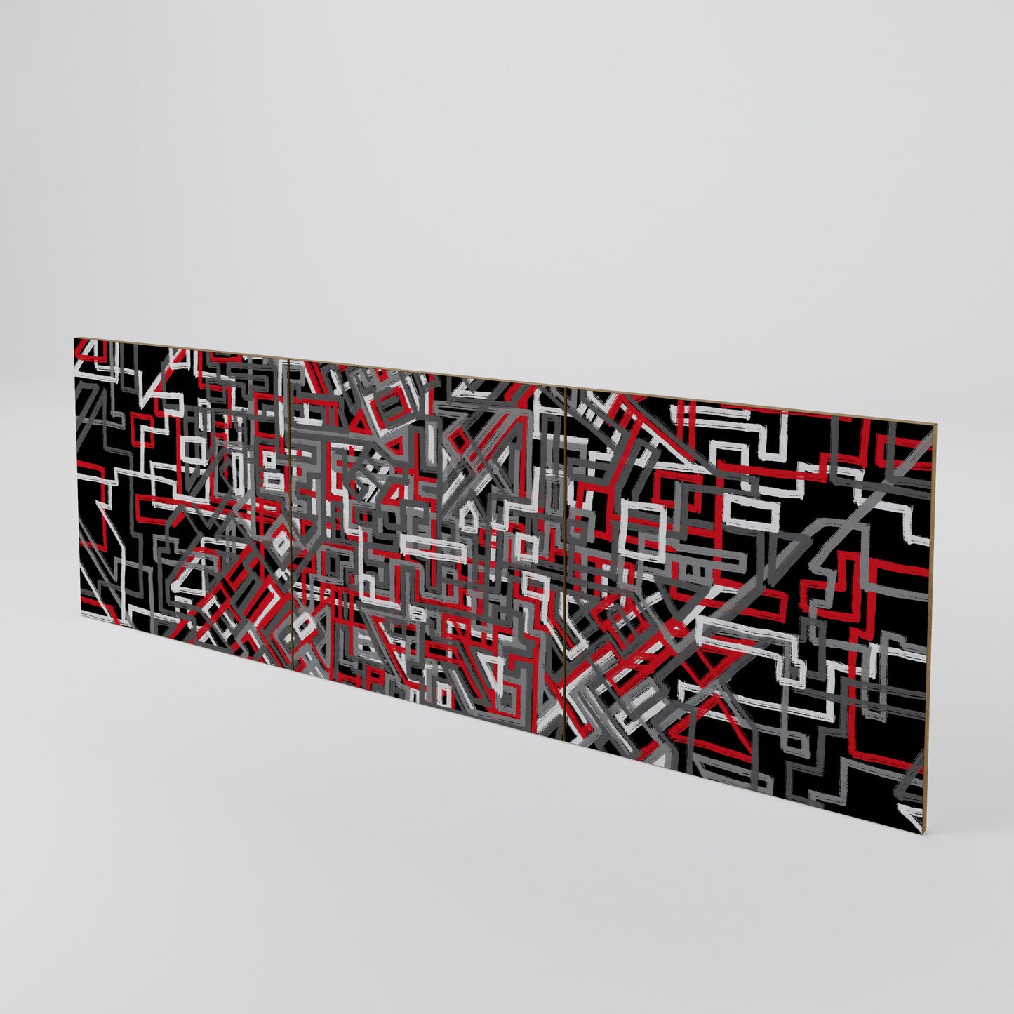 BROKEN LINES 3-Piece Sideboard Door Set
