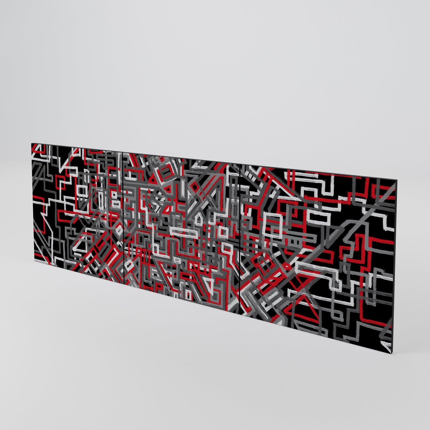 BROKEN LINES 3-Piece Sideboard Door Set
