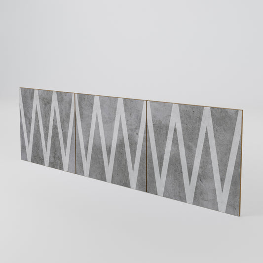 SOLID ZIG ZAG 3-Piece Sideboard Door Set
