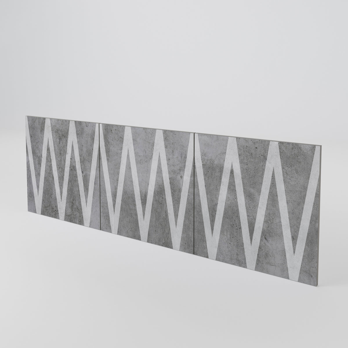 SOLID ZIG ZAG 3-Piece Sideboard Door Set