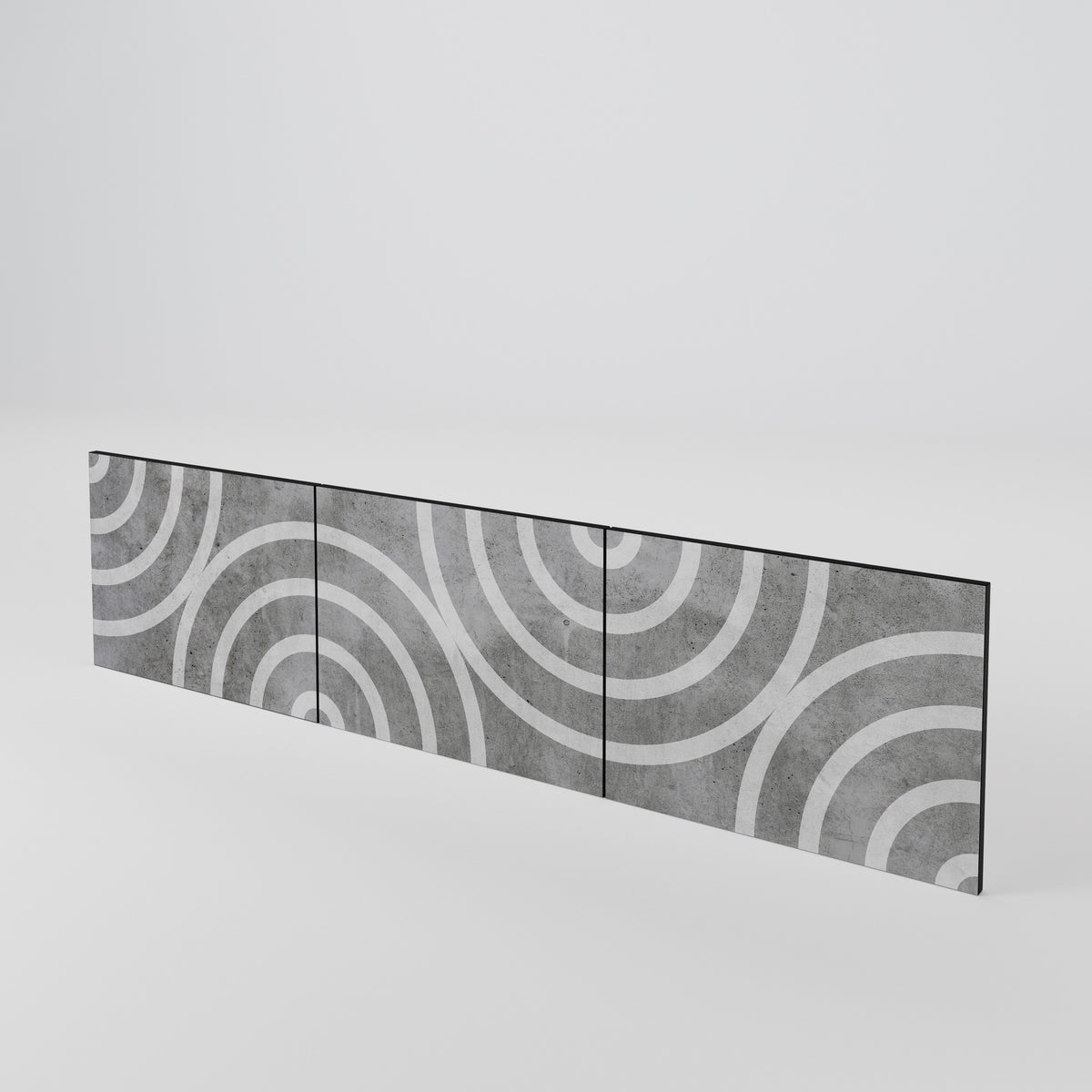 CIRCLE CONCRETE 3-Piece TV Cabinet Door Set