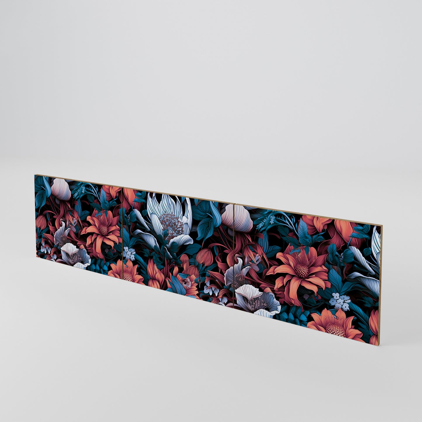 ETHEREAL BLOSSOMS 3-Piece TV Cabinet Door Set