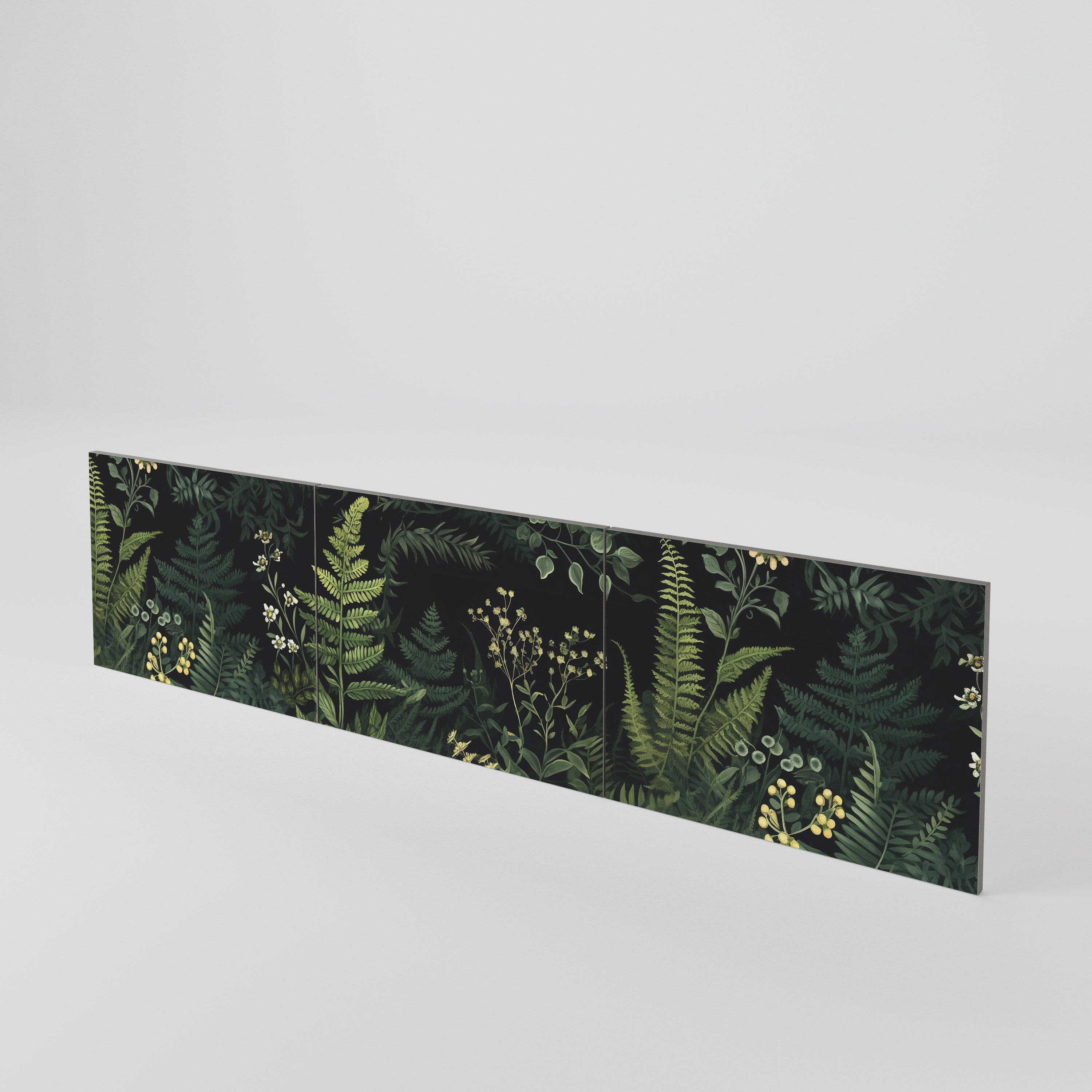 FERN FLOWERS 3-Piece TV Cabinet Door Set
