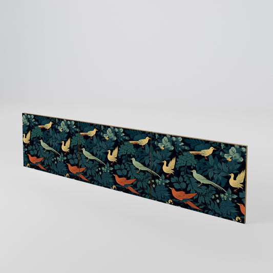 FOWL ORNAMENT 3-Piece TV Cabinet Door Set