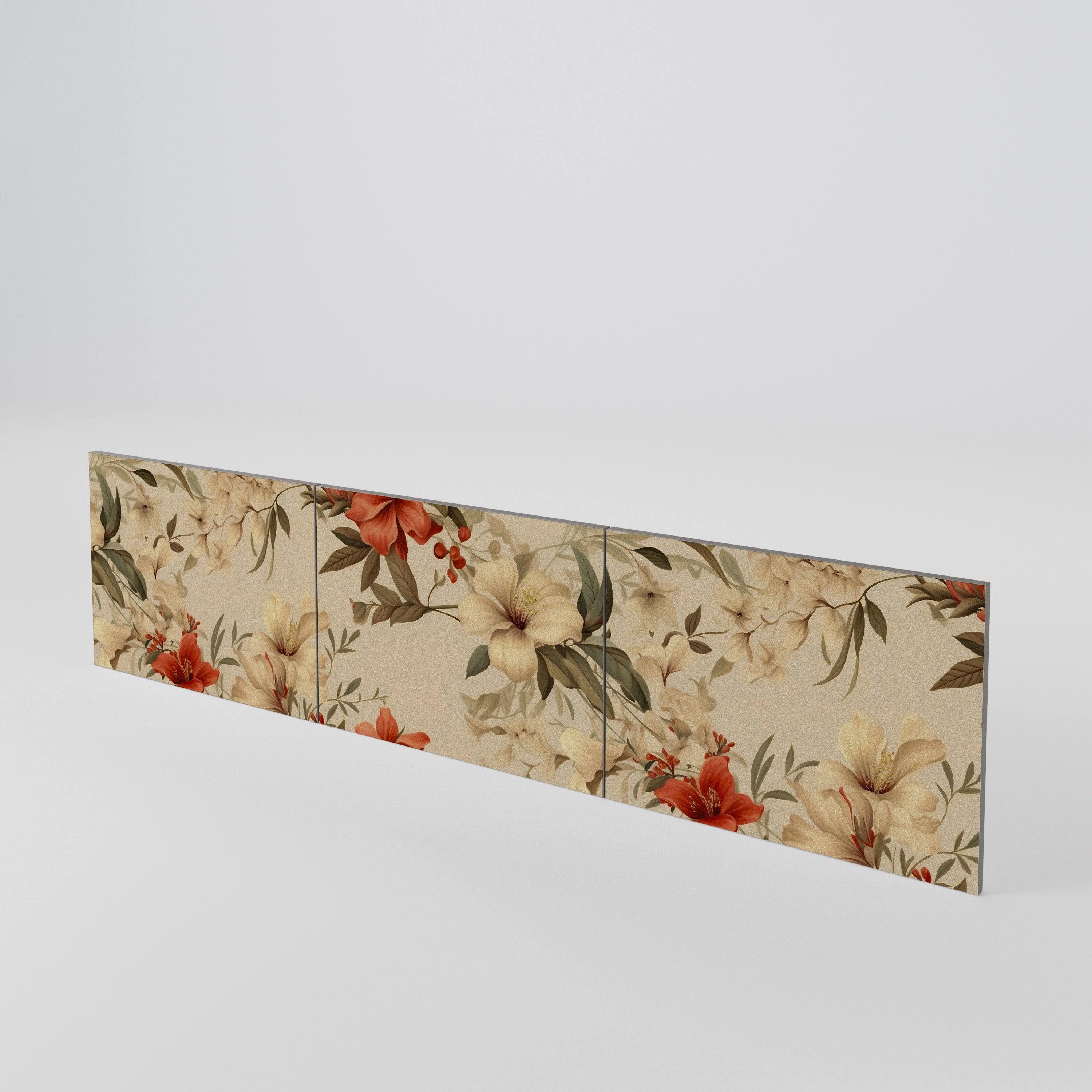 BLOOMING HARMONY 3-Piece TV Cabinet Door Set