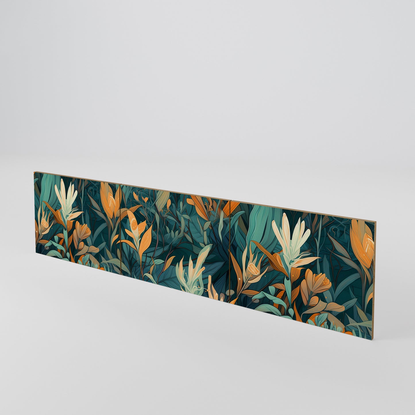 FLORAL SERENITY 3-Piece TV Cabinet Door Set