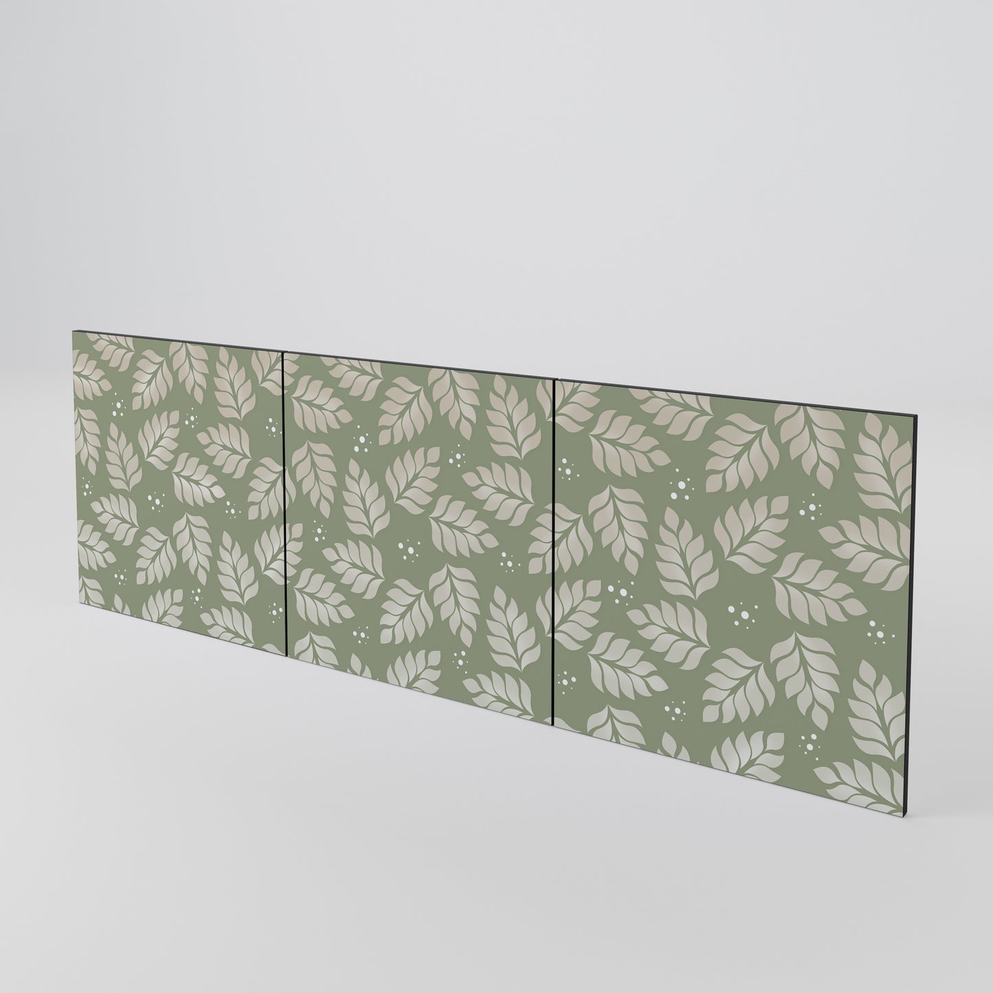 LEAVES ON GREEN 3-Piece Sideboard Door Set