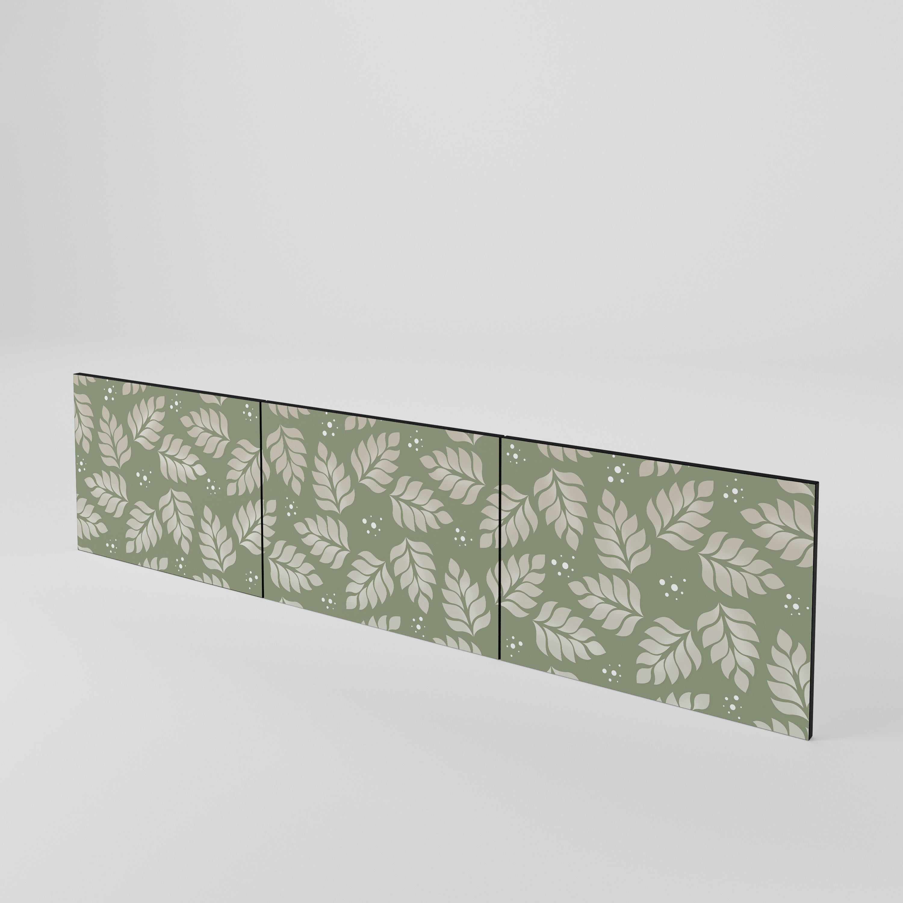 LEAVES ON GREEN 3-Piece TV Cabinet Door Set