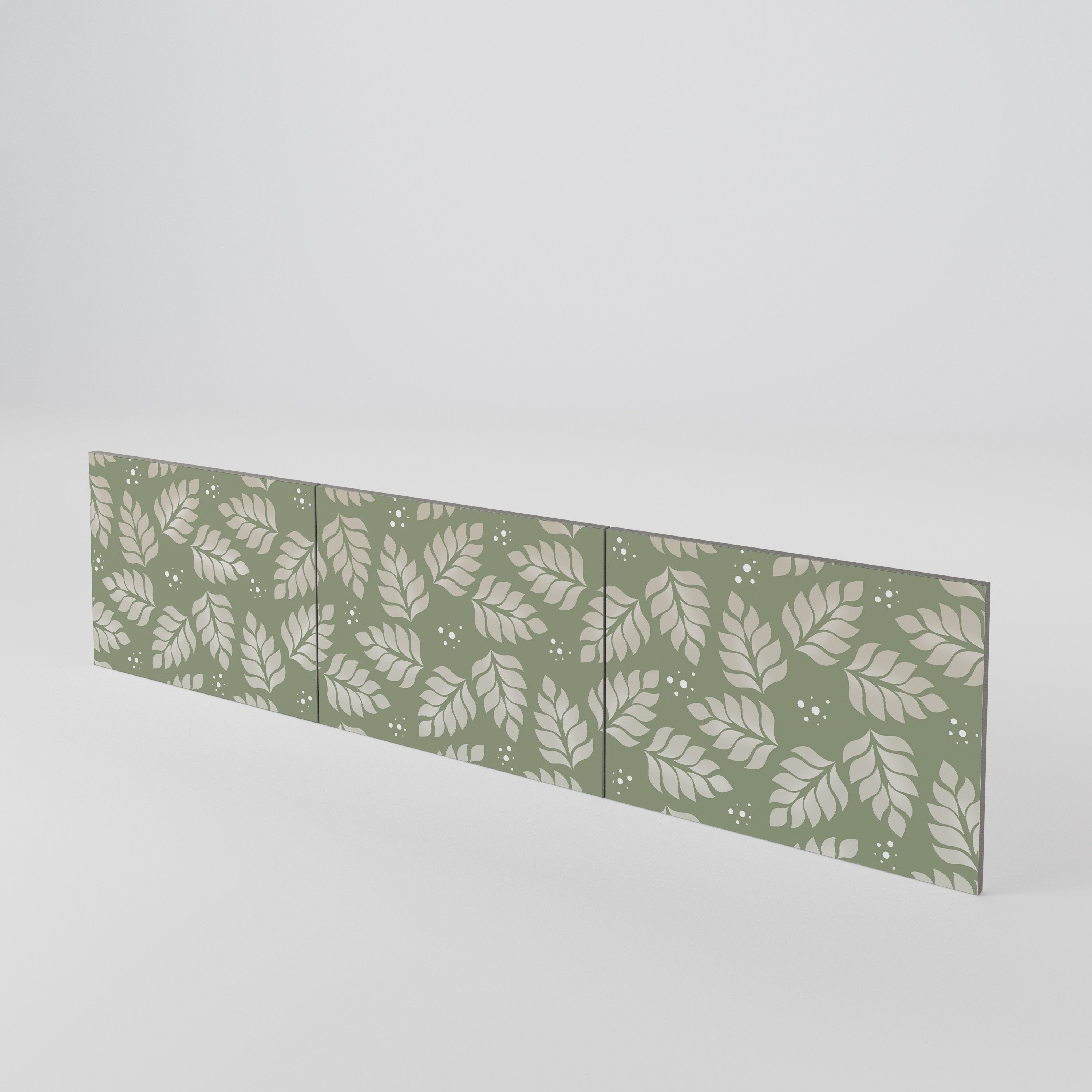LEAVES ON GREEN 3-Piece TV Cabinet Door Set