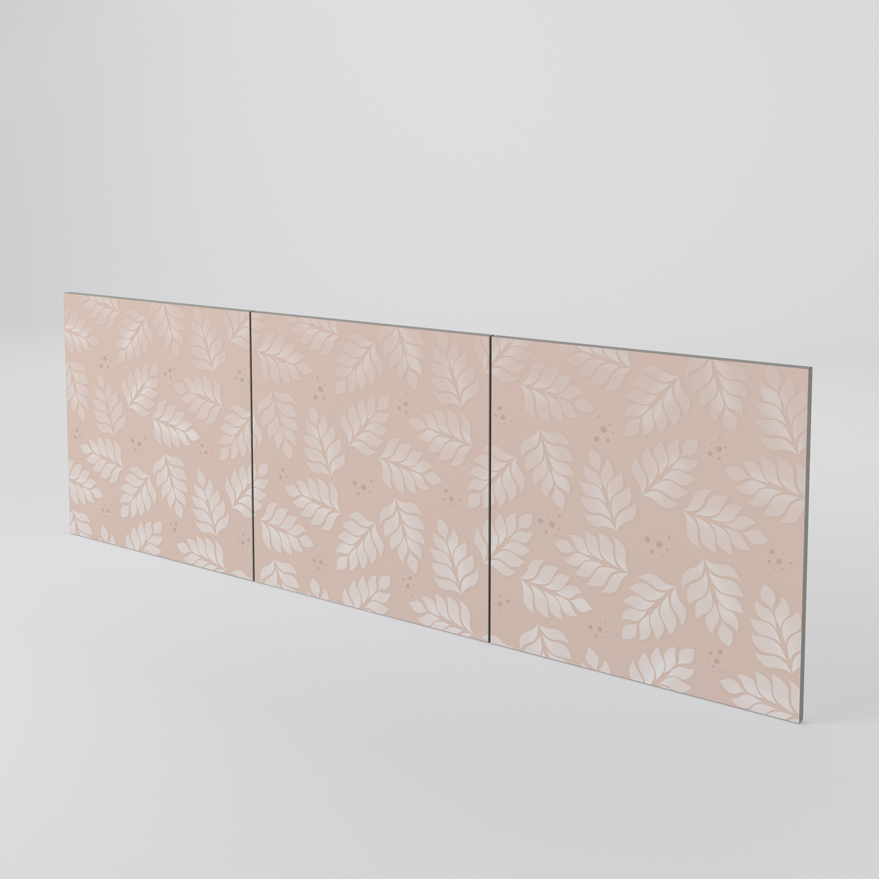 LEAVES ON BEIGE 3-Piece Sideboard Door Set