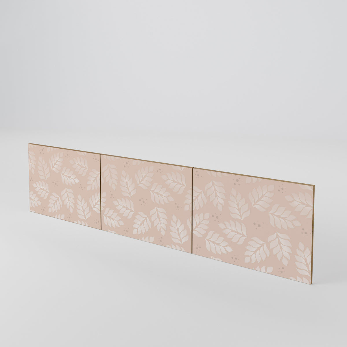 LEAVES ON BEIGE 3-Piece TV Cabinet Door Set